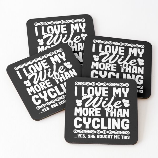 Item preview, I Love My Wife More Than Cycling Funny Cyclist Gift Biking Husband designed and sold by Stronzi.