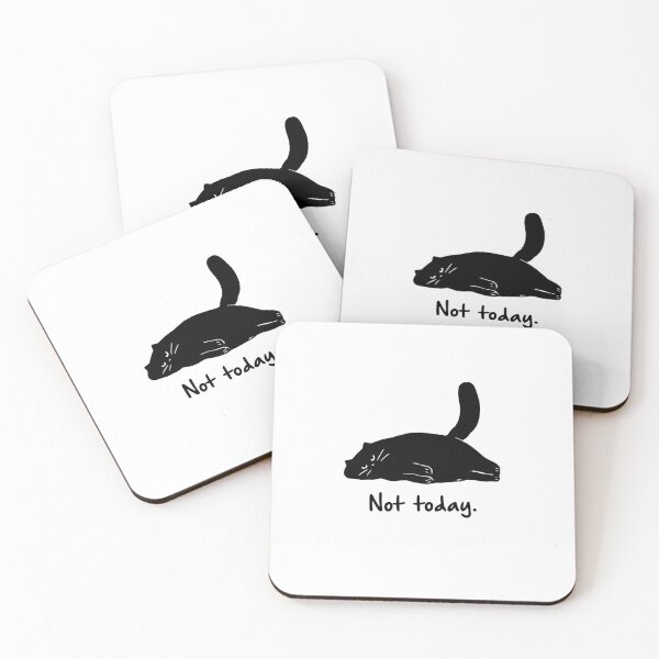 Item preview, Black Cat Not Today For Lazy Cat Lovers designed and sold by Jasonstoreasd.
