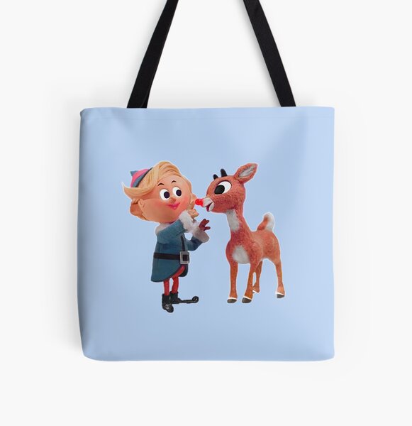 Rudolph the red nose reindeer All Over Print Tote Bag