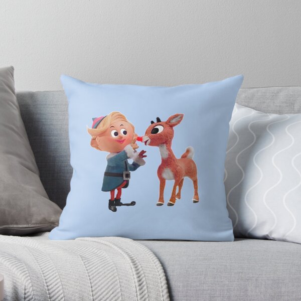 Rudolph the red nose reindeer Throw Pillow