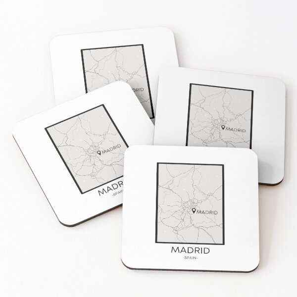 Item preview, Madrid City Map Minimalist - Transparent background designed and sold by Yaseee.