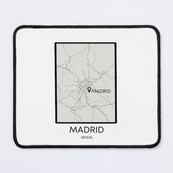 Item preview, Madrid City Map Minimalist - Transparent background designed and sold by Yaseee.