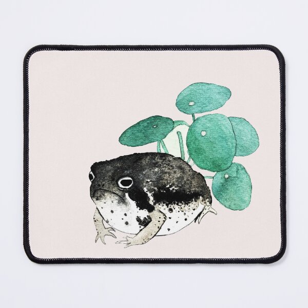 Item preview, angry desert rain frog and pilea peperomioides designed and sold by mooonhannah.