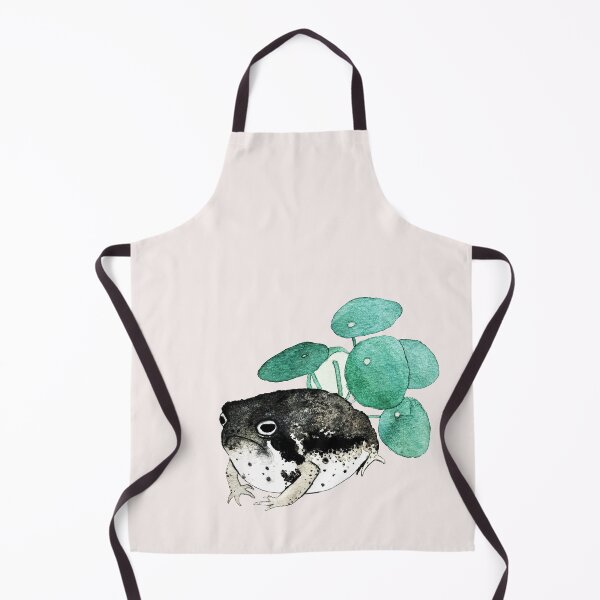 Item preview, angry desert rain frog and pilea peperomioides designed and sold by mooonhannah.