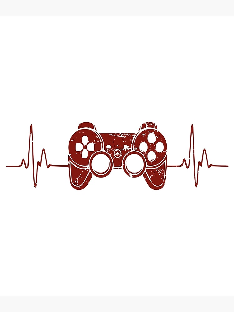 Gamer Heartbeat Video Games Gaming Boys Teens Men  Poster for Sale by  lovelystore200