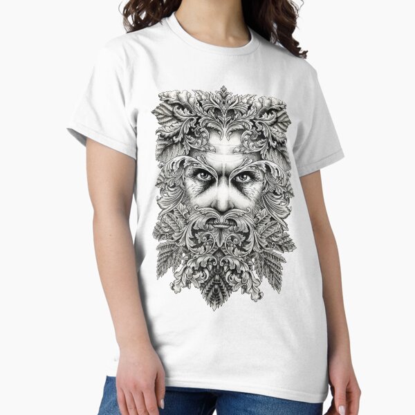 The Green Man B/W Classic T-Shirt