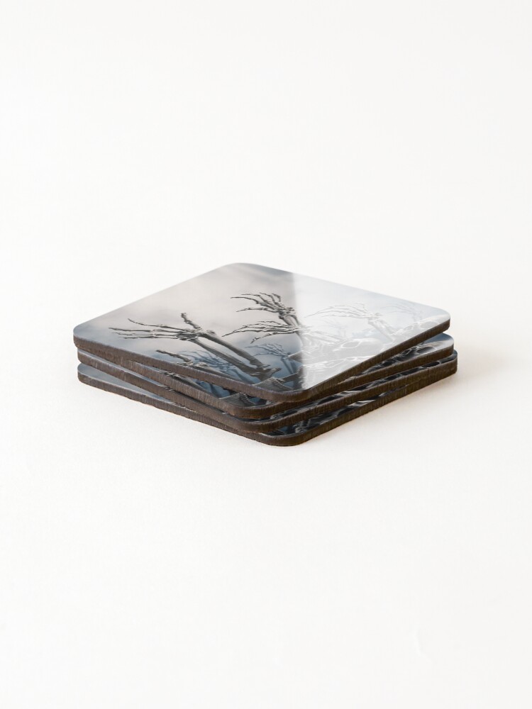 Thumbnail 4 of 5, Coasters (Set of 4), Skeleton Hand Rising To Light designed and sold by Rittichai.