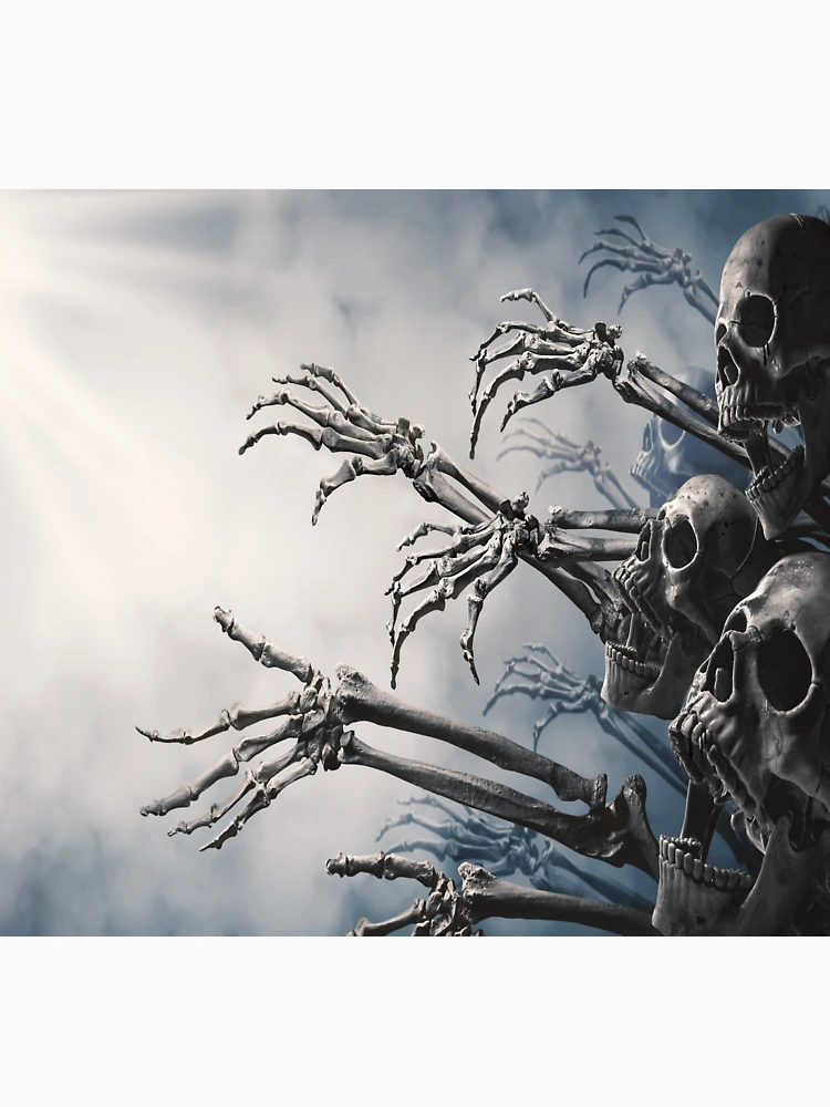 Thumbnail 6 of 6, Pullover Hoodie, Skeleton Hand Rising To Light designed and sold by JTS STORE.