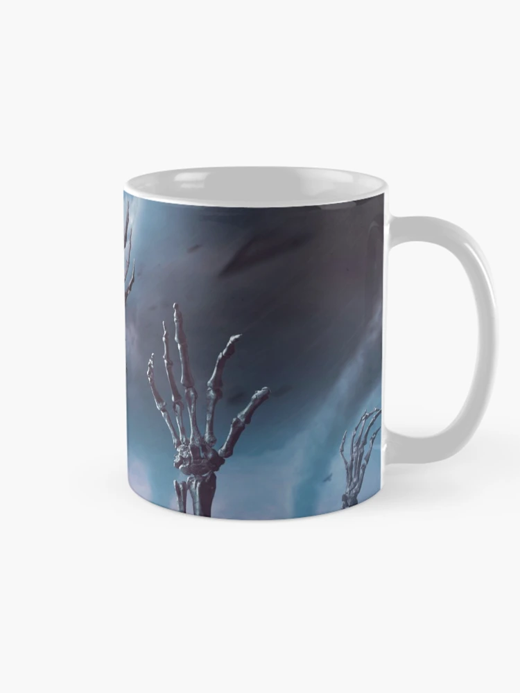 Thumbnail 3 of 6, Coffee Mug, Skeleton Hand Rising  designed and sold by JTS STORE.
