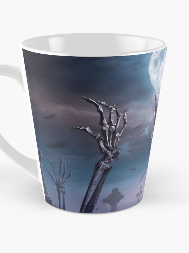 Thumbnail 3 of 4, Coffee Mug, Skeleton Hand Rising  designed and sold by JTS STORE.