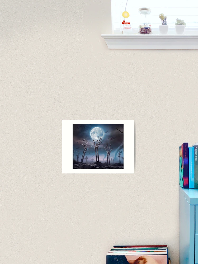 Thumbnail 2 of 3, Art Print, Skeleton Hand Rising designed and sold by JTS STORE.