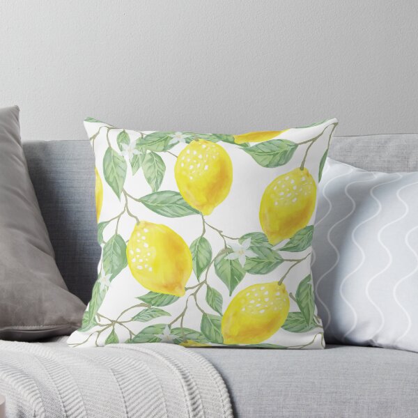 Item preview, Lemon and Leaf Pattern Bed Sheet Design  designed and sold by PodiShawna.