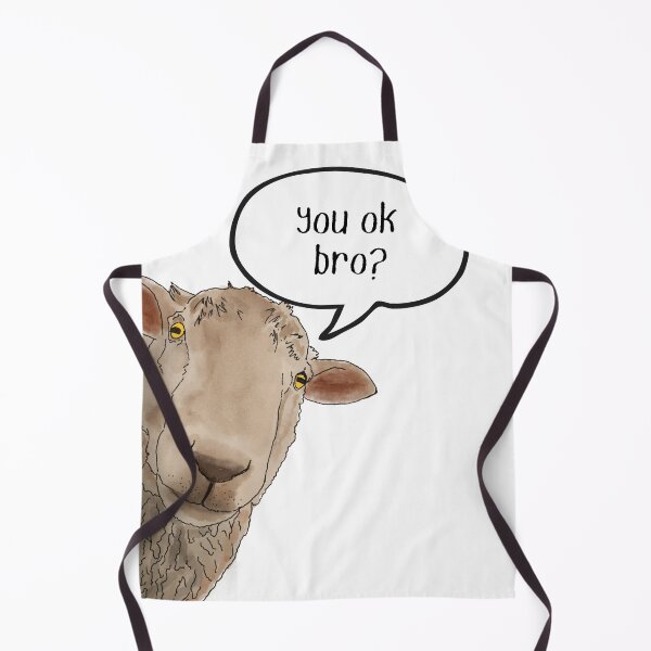 Item preview, You Ok Bro - Funny Sheep designed and sold by BunnyBizarre.