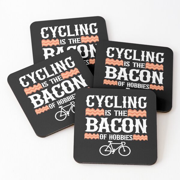 Item preview, Cycling Is The Bacon Of Hobbies Funny Cyclist Gift Biking Quote designed and sold by Stronzi.