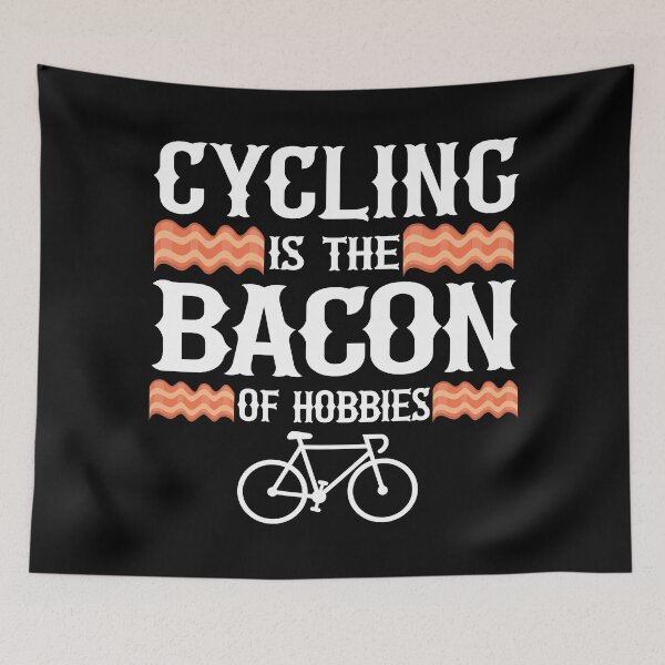 Item preview, Cycling Is The Bacon Of Hobbies Funny Cyclist Gift Biking Quote designed and sold by Stronzi.