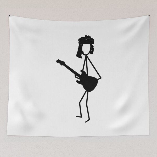 Item preview, Stickman woodstock guitar hero rock star designed and sold by Taikamnua.