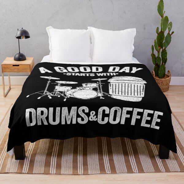 Item preview, A Good Day Starts With Drums & Coffee Drummer Gift Funny designed and sold by Stronzi.
