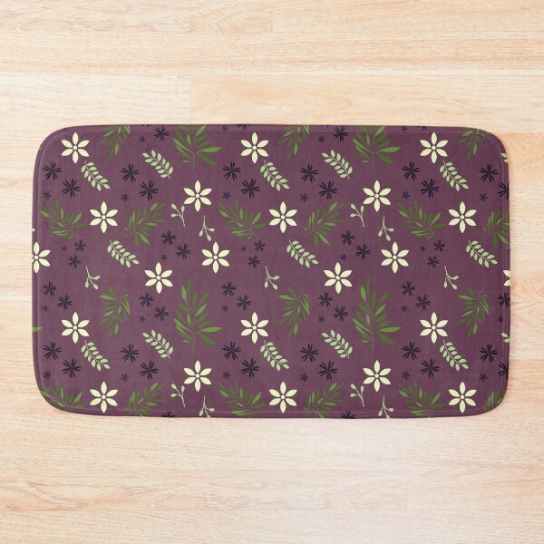Item preview, Nature Colors Pattern in Burgundy, cream, Lime Green and Dark Purple designed and sold by Looksup.