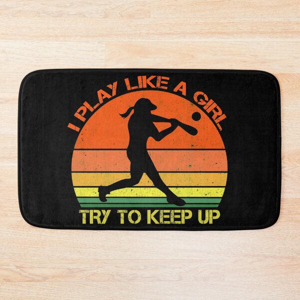 Item preview, Funny womens baseball/softball design. I play baseball like a girl, try to keep up. designed and sold by NobelFashion.