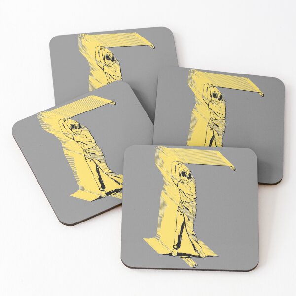 Item preview, Golfer Man Playing Golf In Yellow Shadow- Golf designed and sold by SheetalMourya.