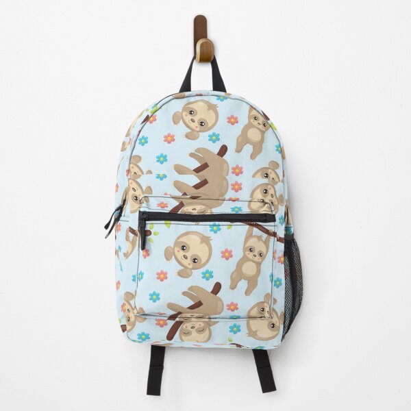 Item preview, Cute Sloth Pattern With Flowers designed and sold by Youpattern.
