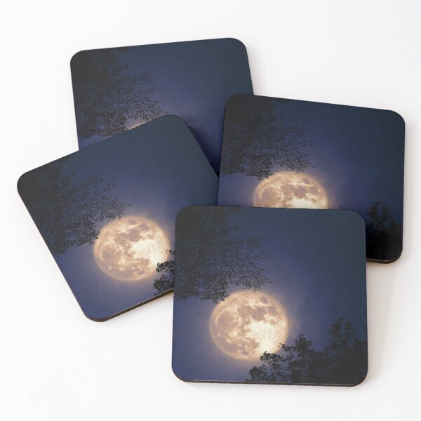 Item preview, Full Moon With Leaf And Sky Background designed and sold by JTS STORE.