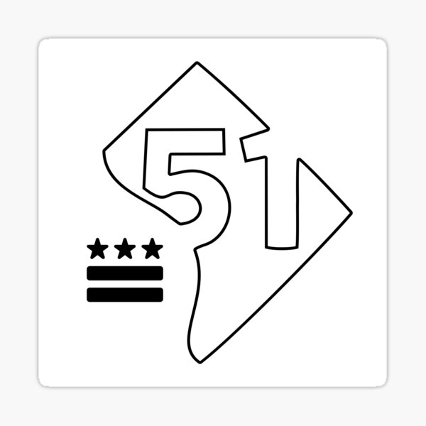 51st State (black) Sticker