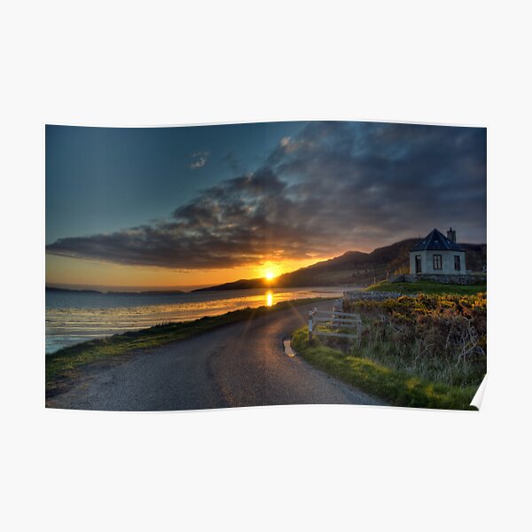 Sutherland Sunset. Poster