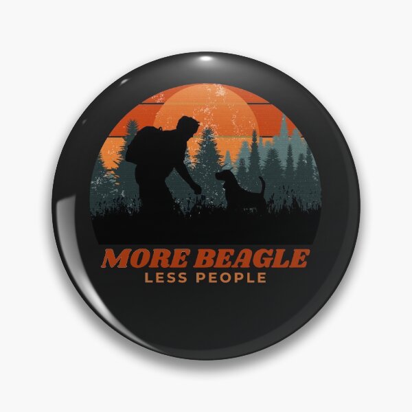 Item preview, More Beagle Less People Distressed Beagle Dad Gift designed and sold by Guarddogdrive.