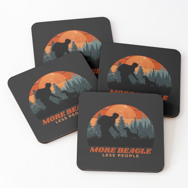 Item preview, More Beagle Less People Distressed Beagle Dad Gift designed and sold by Guarddogdrive.