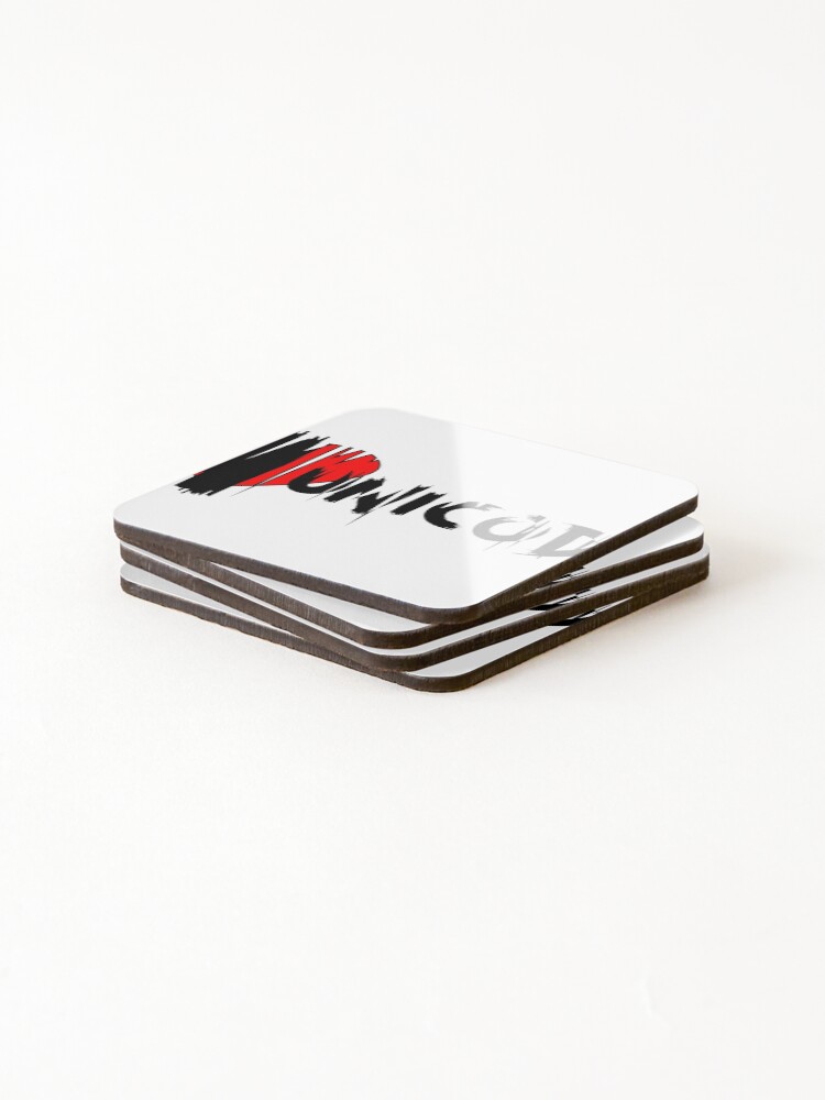 Thumbnail 4 of 5, Coasters (Set of 4), I Love Unicode designed and sold by Color-Lab.