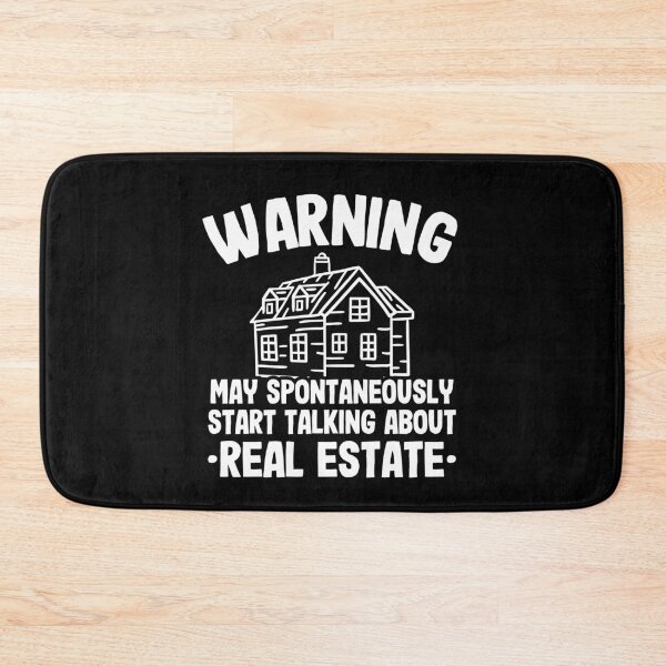 Item preview, Warning May Talk About Real Estate Agent Realtor Funny Gift designed and sold by Stronzi.
