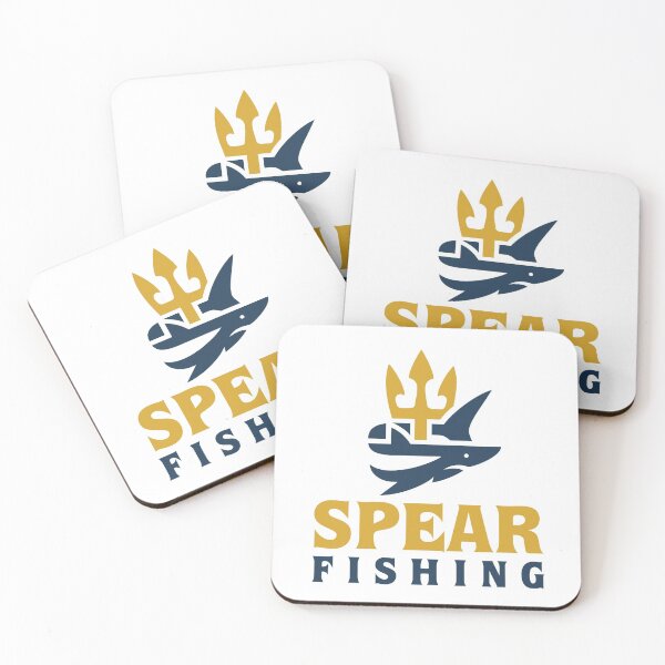Item preview, Spearfishing - Shark and Trident designed and sold by cotros.