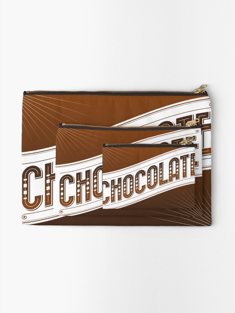 Thumbnail 2 of 4, Zipper Pouch, Chocolate designed and sold by rhysjenkinsgd.