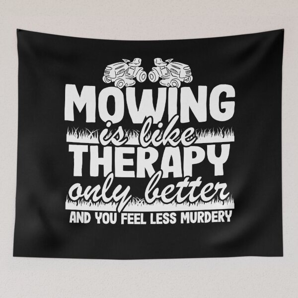 Item preview, Mowing Is Like Therapy Only Better Gardening Dad Gift Funny designed and sold by Stronzi.