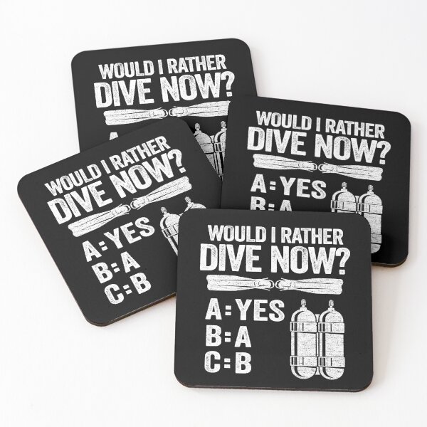 Item preview, Funny Diver Would I Rather Dive Now Scuba Diving  Gift designed and sold by Stronzi.