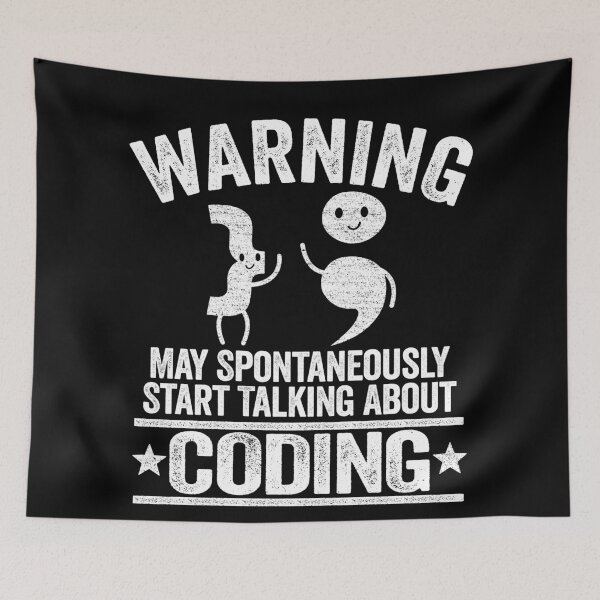 Item preview, Warning May Talk About Coding Programmer Web Developer designed and sold by Stronzi.