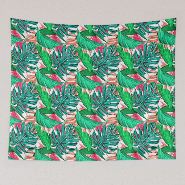 Item preview, Colorful Leaf Pattern Bed Sheet Design 2 designed and sold by PodiShawna.
