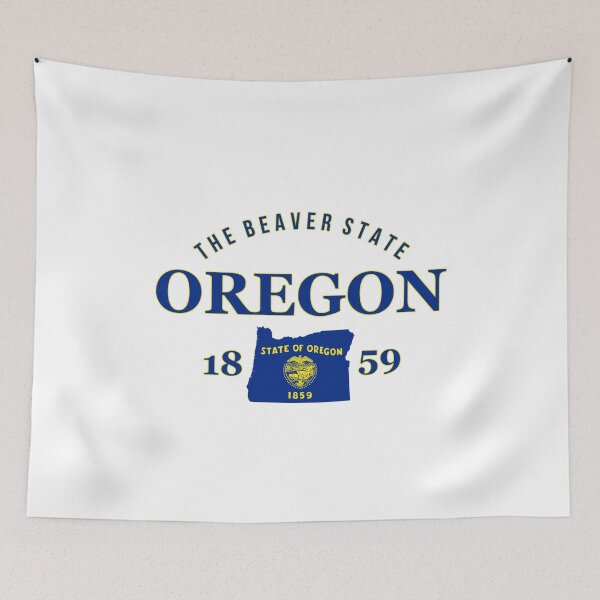 Item preview, Oregon Pride State Flag Native Beaver State  designed and sold by The Junto Shop.
