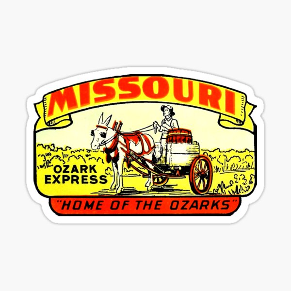 Item preview, Missouri Ozarks Vintage Travel Decal designed and sold by hilda74.