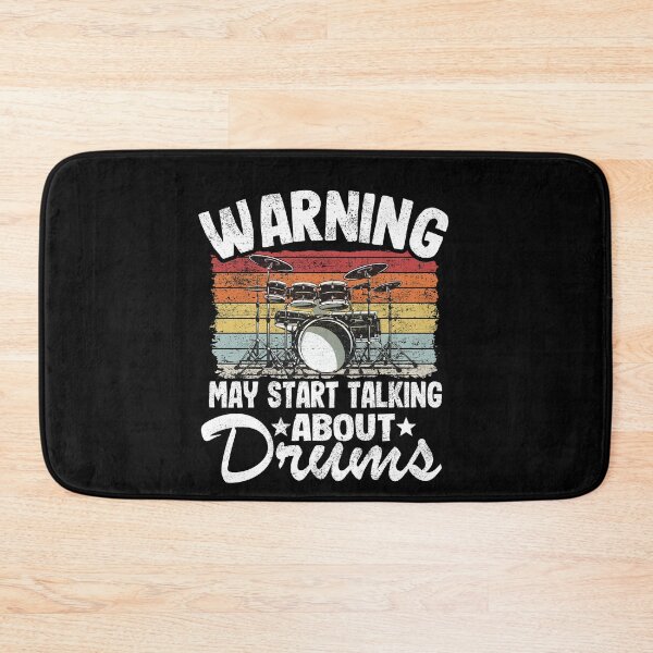 Item preview, Warning May Talk About Drums Drummer Gift Vintage Funny designed and sold by Stronzi.