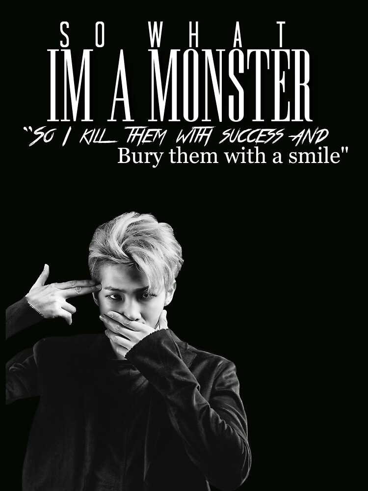 "BTS - Rap Monster Quote Merch" Sticker by DesignKpop | Redbubble