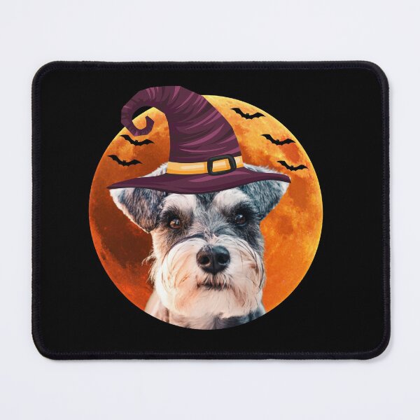 Item preview, Cute miniature schnauzer dog with witch hat designed and sold by alaechamlal.