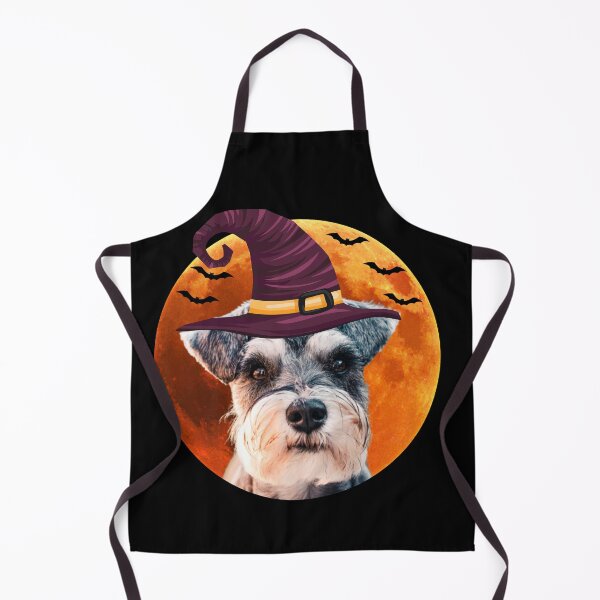 Item preview, Cute miniature schnauzer dog with witch hat designed and sold by alaechamlal.