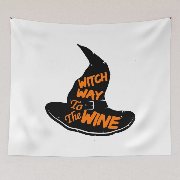 Item preview, Witch Way To The Wine T-shirt, funny halloween t-shirt, Gift for halloween. designed and sold by mHmShop.