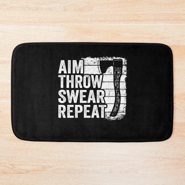 Item preview, Axe Throwing Gift Funny Aim Throw Swear Repeat designed and sold by Stronzi.