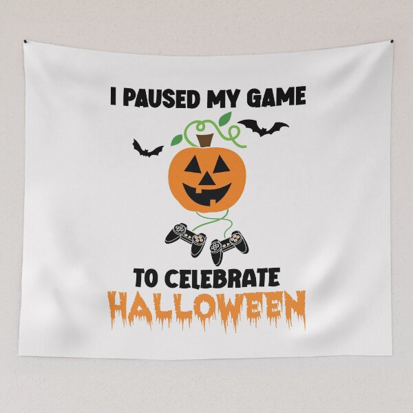 Item preview, Gamer Girl I Paused my Game to Celebrate Halloween Funny Gaming Girls designed and sold by clothesy7.