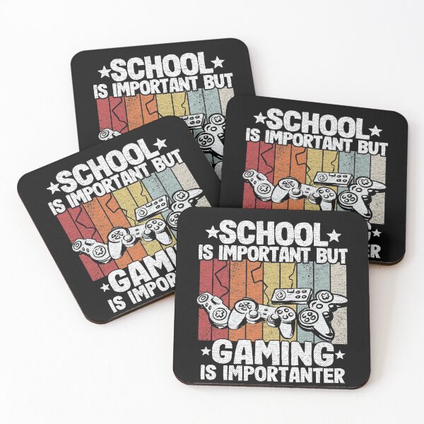 Item preview, School Is Important But Gaming Is Importanter Kids Gamer Gift designed and sold by Stronzi.