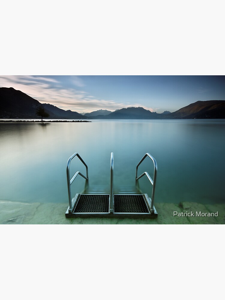 Thumbnail 3 of 3, Magnet, Annecy lake, morning at the beach designed and sold by patmo.