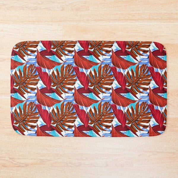 Item preview, Colorful Leaf Pattern Bed Sheet Design 3 designed and sold by PodiShawna.